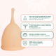 Cupa menstruala reutilizabila culoarea Powder, marimea S, 1 bucata, FemiEko 681566