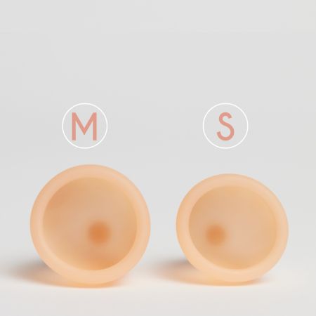 Cupa menstruala reutilizabila culoarea Powder, marimea M, 1 bucata, FemiEko 681575