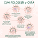 Cupa menstruala reutilizabila culoarea Powder, marimea M, 1 bucata, FemiEko 681583
