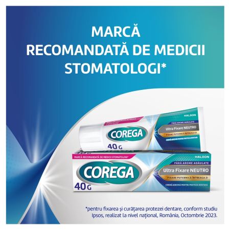 Crema adeziva pentru proteza dentara Neutro Corega, 40 g, Haleon 683618