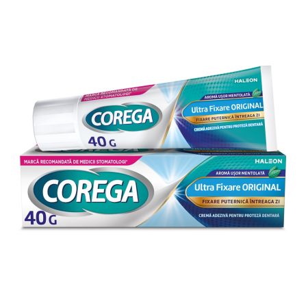 Crema adeziva pentru proteza dentara Ultra Fixare Corega, 40 g, Gsk