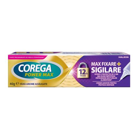 Crema adeziva pentru proteza dentara Max Sigilare Corega, 40 g, Gsk