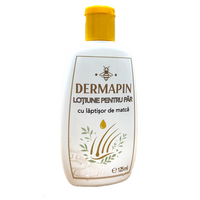 Lotiune pentru par cu laptisor de matca Dermapin, 125 ml, Complex Apicol