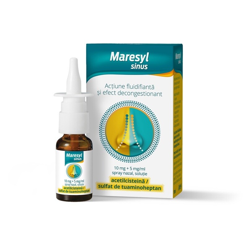 Maresyl Sinus, 10 mg + 5 mg/ml spray nazal, soluţie, 10 ml, Dr. Reddys