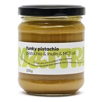 Crema de fistic cu inulina si ulei MCT Funky Pistachio, 200 g, Maitri