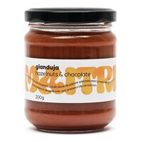 Crema de alune de padure si ciocolata Gianduja, 200 g, Maitri