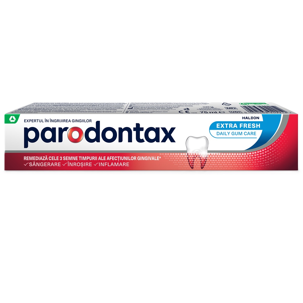Pasta de dinti cu fluor Extra Fresh Parodontax, 75 ml, Haleon