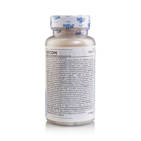Vitamina B12 Liposomal Kal, 2500 mcg, 30 capsule vegetale, Secom 726003