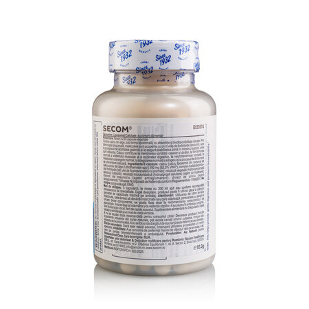 Calciu lipozomal Kal, 500 mg, 90 capsule vegetale, Secom 726027