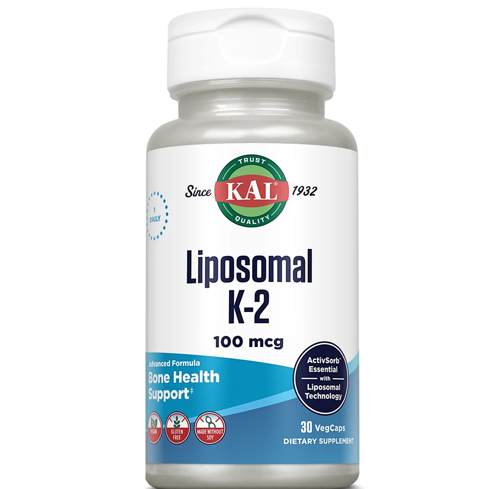 Vitamina K2 Liposomal Kal, 100 mcg, 30 capsule vegetale, Secom