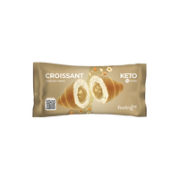 Croissant proteic cu crema de alune de padure, 50 g, FeelingOK