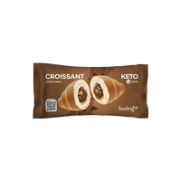 Croissant proteic cu ciocolata, 50 g, FeelingOK