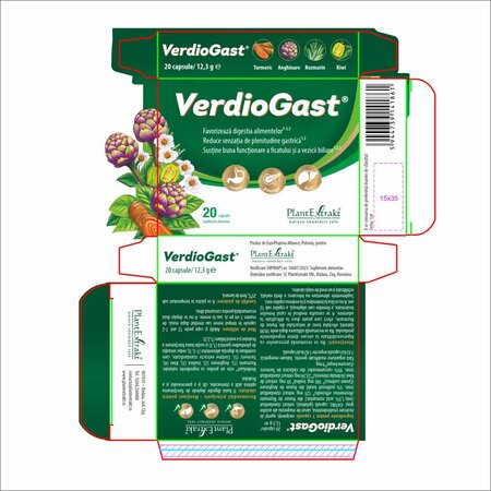Pachet Verdiogast, 2x20 capsule, Plant Extrakt 682187