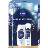 Set Gel de dus Derma Control Defend 250 ml + Deodorant spray Derma Control Defend 150 ml Care & Protection, Nivea