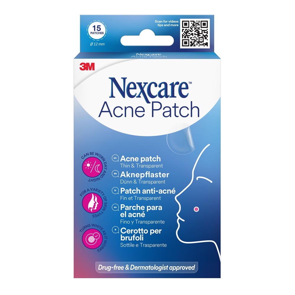 Plasturi hidrocoloidali pentru acnee, 15 bucati, Nexcare