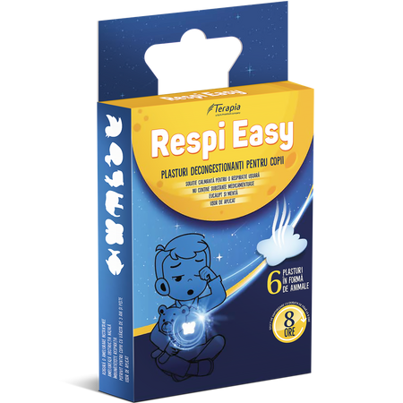 Plasturi decongestionanti pentru copii Respi Easy, 6 bucati, Terapia