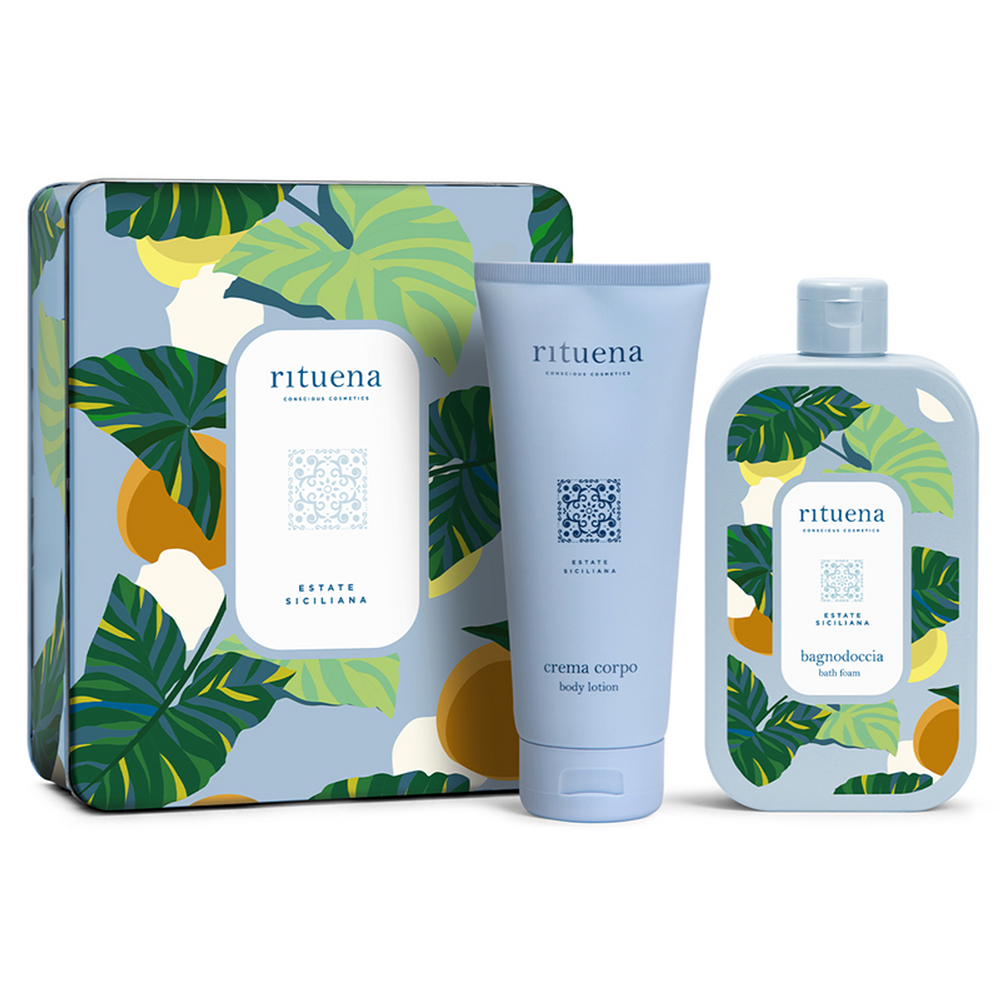 Set Gel de dus + Lotiune corp Estate Siciliana, 400ml+200ml, Rituena