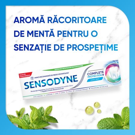 Pasta de dinti Complete Protection Sensodyne, Cool Mint, 75 ml, Haleon 683798