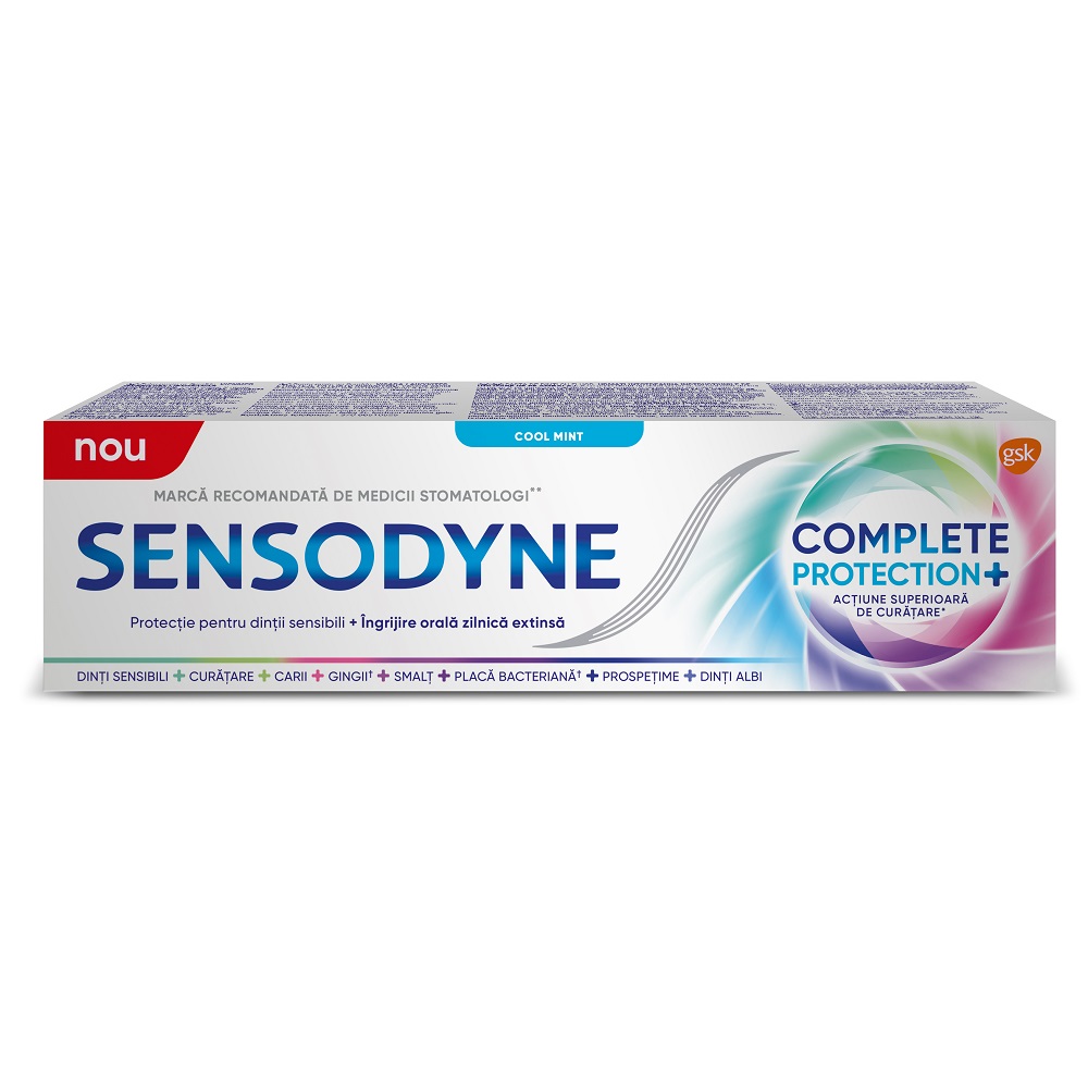 Pasta de dinti Complete Protection, Cool Mint, 75 ml, Sensodyne