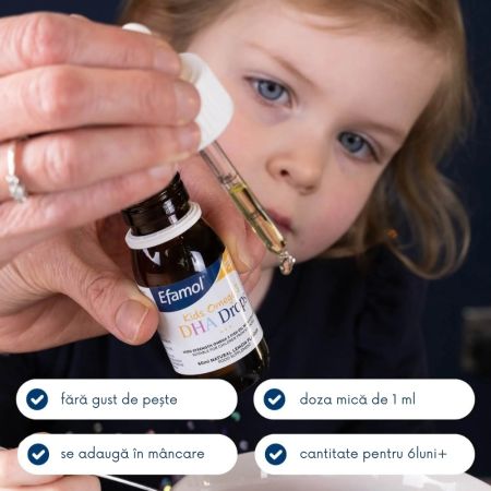 Picaturi cu Omega 3 DHA pentru copii, 60 ml, Efamol 682465