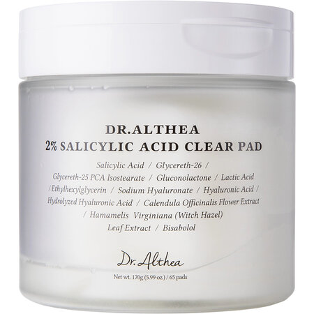 Dischete exfoliante cu 2% Acid Salicilic, 60 bucati, Dr. Althea