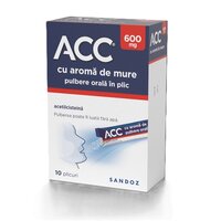 ACC cu aroma de mure, 600 mg, 10 plicuri, Sandoz