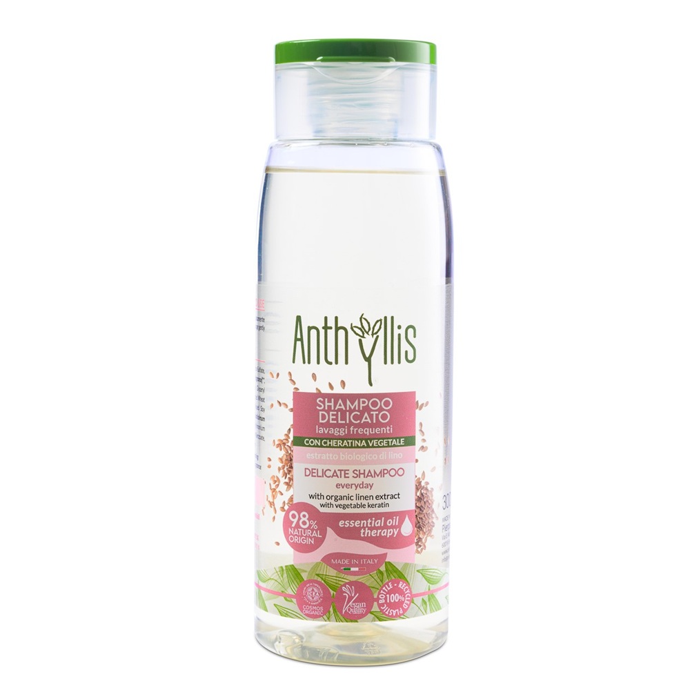 Sampon delicat ECO cu cheratina vegetala si in, 300 ml, Anthyllis