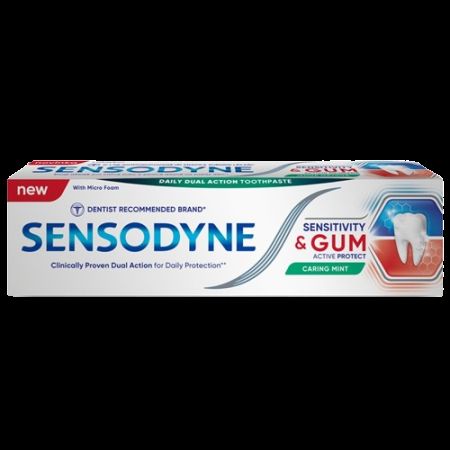 Pasta de dinti Sensitivity & Gum Caring Mint, 75 ml, Sensodyne