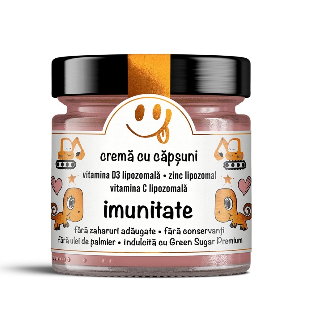 Crema cu capsuni Imunitate Secretele Evei, 250 g, Remedia