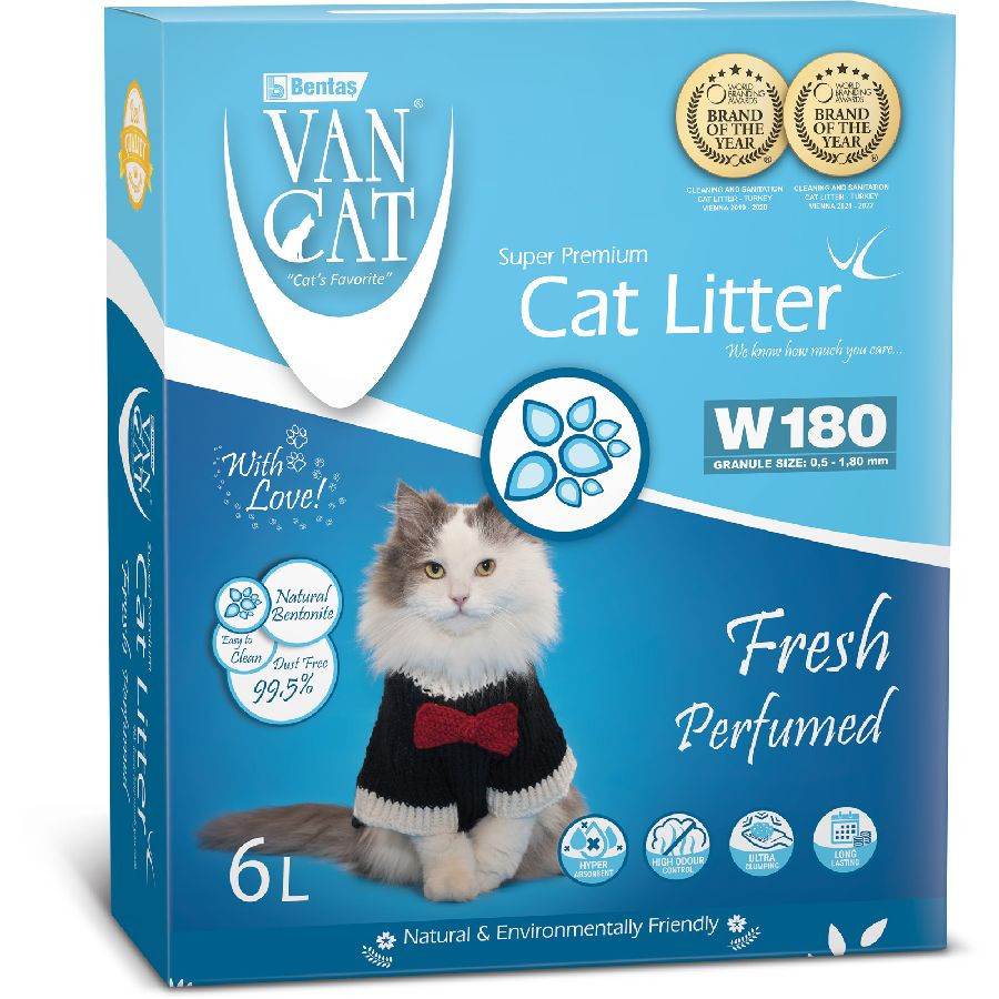 Nisip pentru litiera Antibacterial, 6 L, Vancat