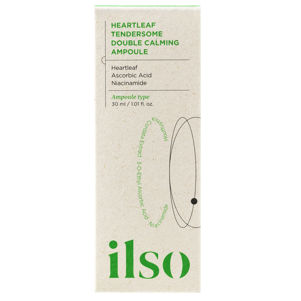 Ser calmant si hidratant Heartleaf Tendersome Double Calming Ampoule, 30 ml, Ilso