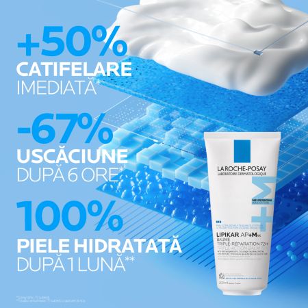 Balsam triplu reparator Lipikar Baume AP+Max, 200 ml, La Roche-Posay 682636