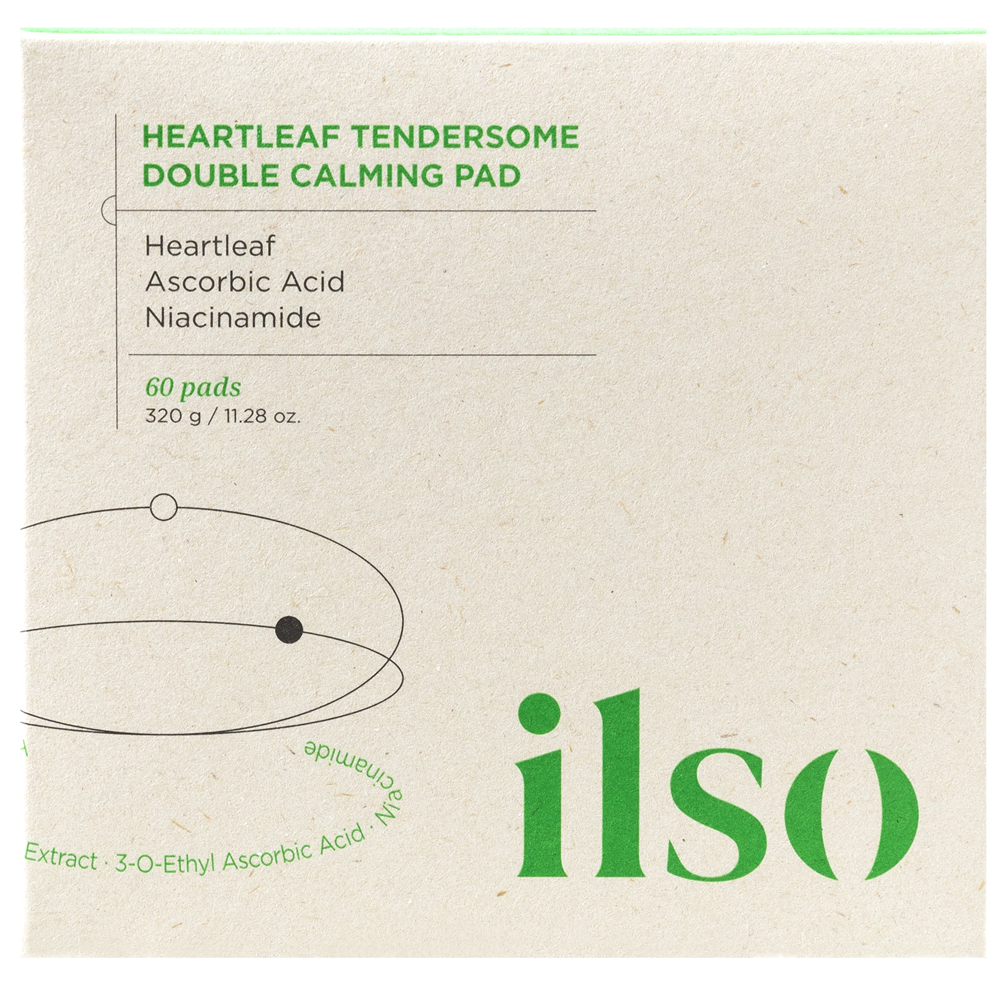 Dischete tonice calmante Heartleaf Tendersome Double Calming Pad, 60 bucati, Ilso