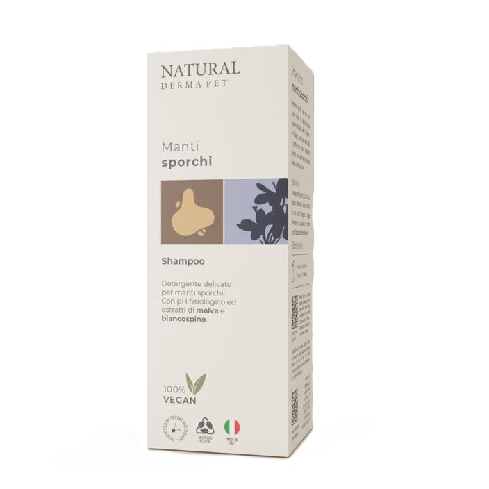 Sampon pentru blana murdara, 200 ml, Natural Derma Pet