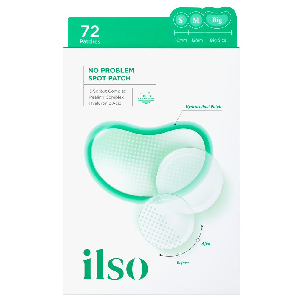 Plasturi cu hidrocoloid anti-acnee No Problem Spot Patch, 72 bucati, Ilso