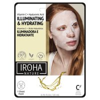 Masca cu efect de luminozitate pentru fata Illuminating & Hydrating, 23 ml, Iroha