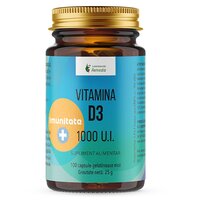 Vitamina D3, 1000 U.I., 100 capsule moi, Remedia