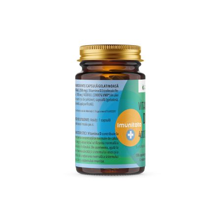 Vitamina D3, 4000 U.I, 100 capsule moi, Remedia 682713