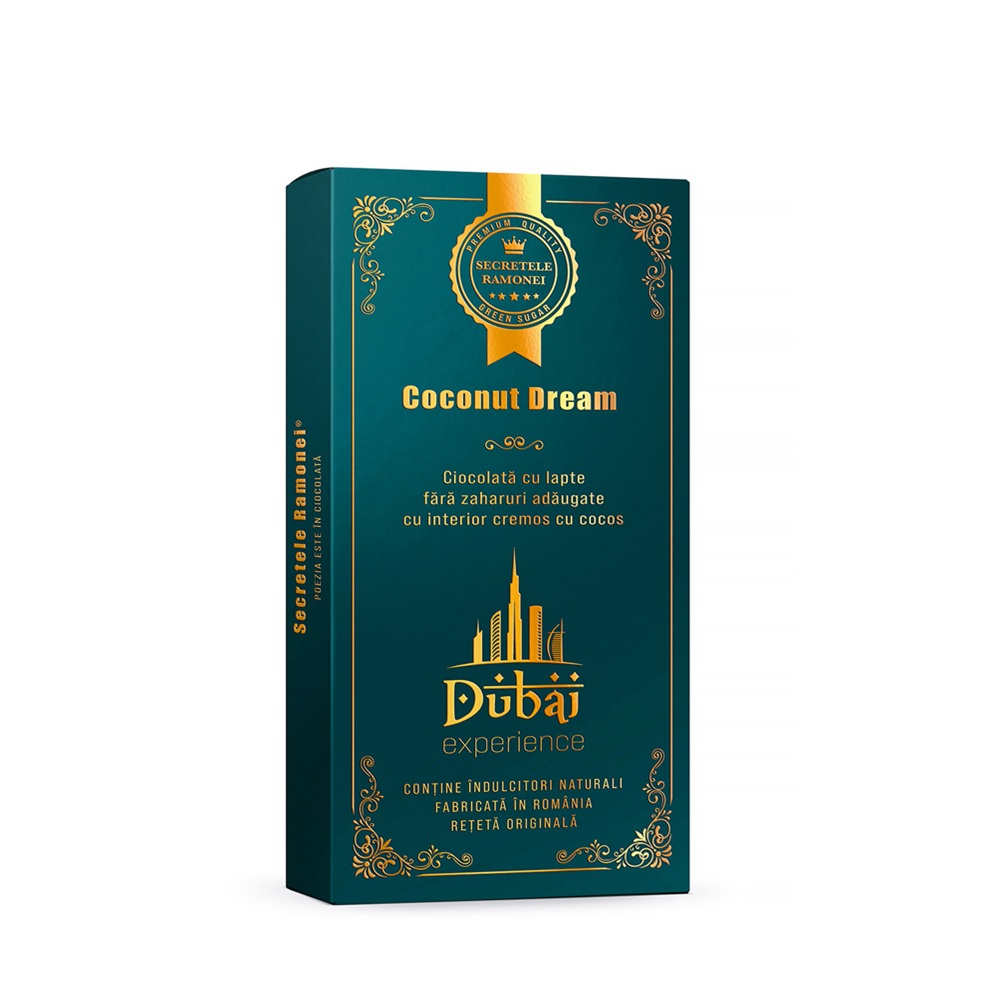 Ciocolata Coconut Dream Dubai Experience, 170 g, Remedia