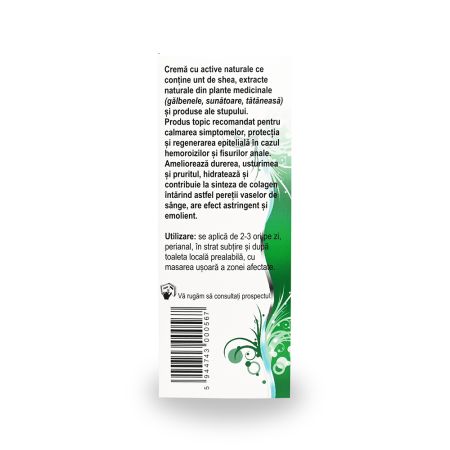 Crema pentru hemoroizi cu active naturale, EchiTranz TranzActiv, 50 ml, Health Advisors 682733
