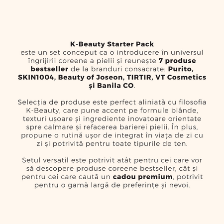 Kit K-Beauty Starter, Banila Co, Purito, Skin1004, Beauty of Joseon, Tirtir, VT Cosmetics 684018