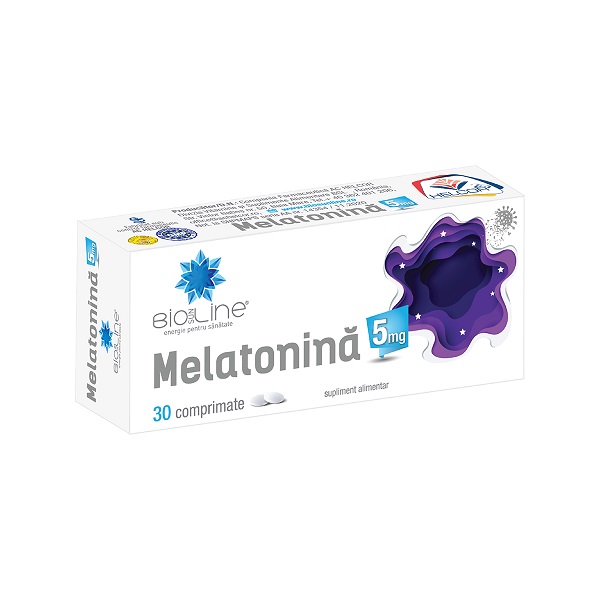 Melatonina 5 mg, 30 comprimate, Helcor