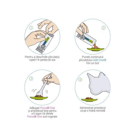 Hrana complementara cu aroma de somon pentru pisici Add One, 30 plicuri x 10 g, Dechra 682778