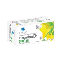 Vitamina D3, 2000 UI, 60 comprimate, BioSunLine