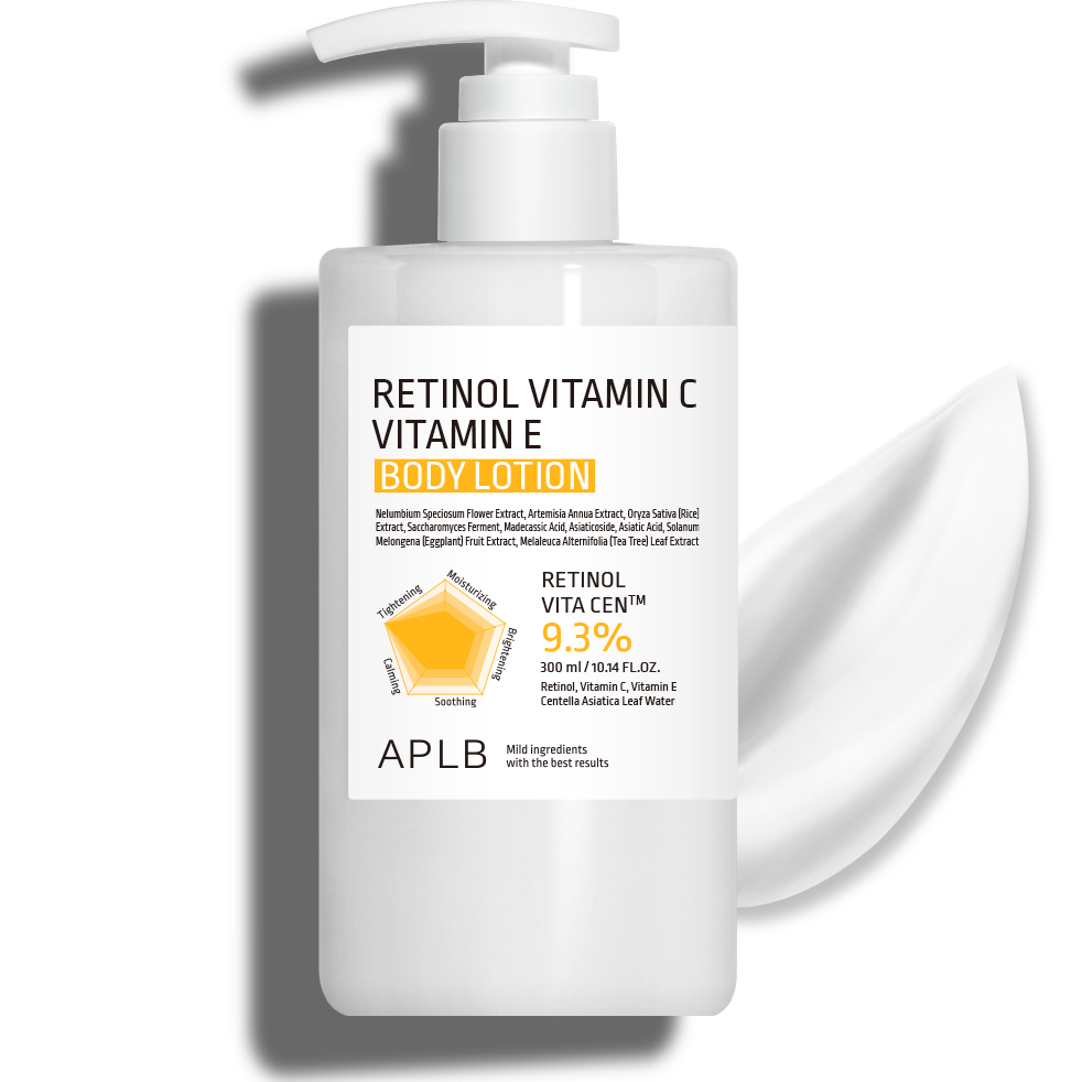 Lotiune de corp Retinol, Vitamina C si Vitamina E, 300 ml, Aplb