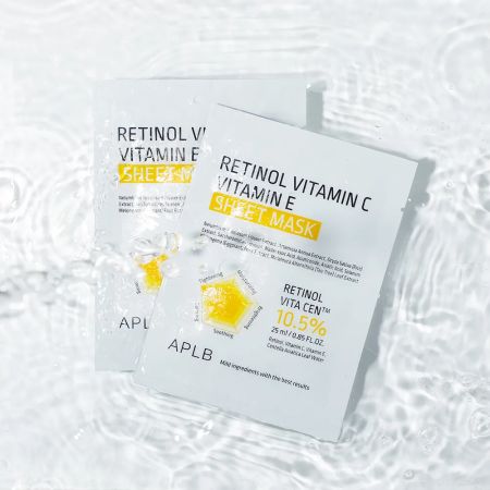 Masca tip servetel cu Retinol, Vitamina C si Vitamina E, 25 ml, Aplb 682902