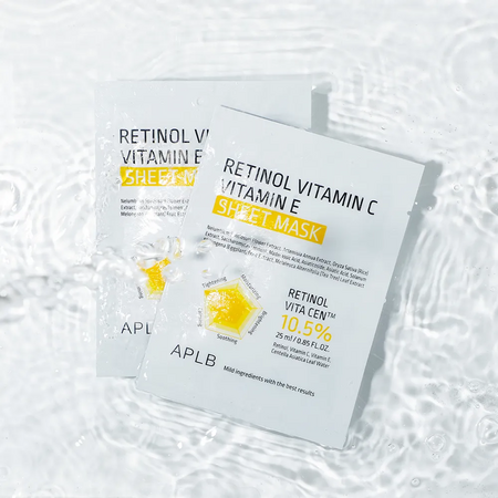 Masca tip servetel cu Retinol, Vitamina C si Vitamina E, 25 ml, Aplb 682902