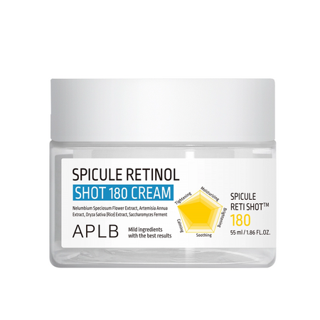 Crema anti-age cu micro spicule de retinol, Spicule Retinol Shot 180, 55 ml, Aplb