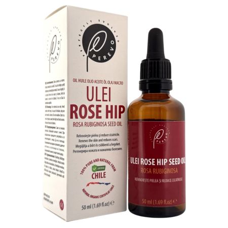 Ulei de macese pentru ten si corp Rose Hip, 50 ml, Perevo