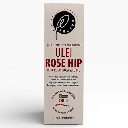 Ulei de macese pentru ten si corp Rose Hip, 50 ml, Perevo 712037